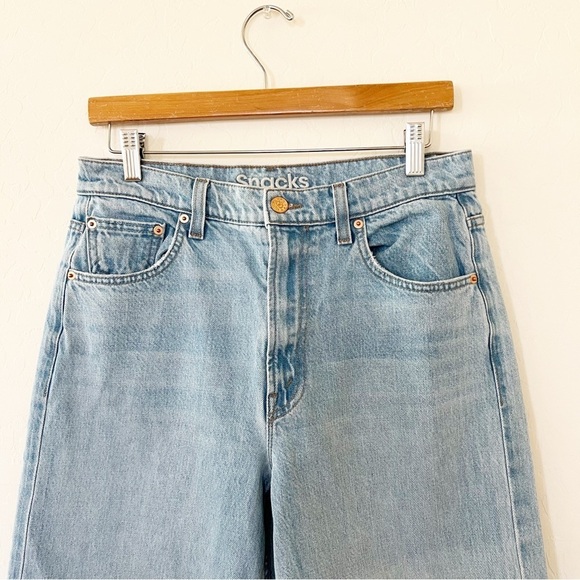 MOTHER Snacks The Fun Dip Puddle Slice in Lots of Nibbles Jean - Picture 8 of 13